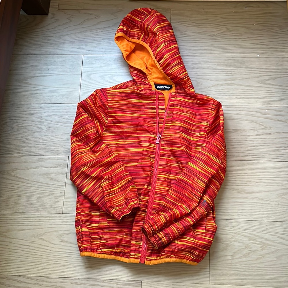 Lands' End Kids Raincoat - Red and Orange
